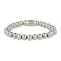 Edelstahlarmband mit 8mm glänzenden Perlen