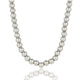 Silver Ladies Necklace 45cm with 7mm Beads