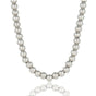 Silver Ladies Necklace 45cm with 7mm Beads