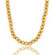 Gouden Dames Ketting 45cm met 7mm Balletjes