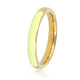 Gouden ring - half epoxy groen - 3mm breed - stijlvol accessoire