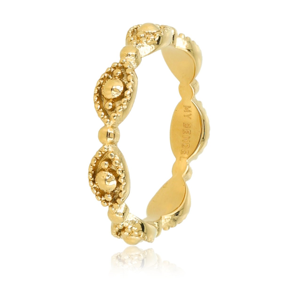 Gouden ring met oog - Bescherming en balans - My Bendel