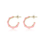 Pink Epoxy Gold Earring Stud: Elegant and Unique Design