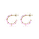 Lila Epoxid Goldene Ohrstecker: Eleganz in Farbe
