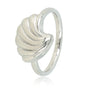 Silberner Muschelring - Elegant und raffiniert - 15 mm groß