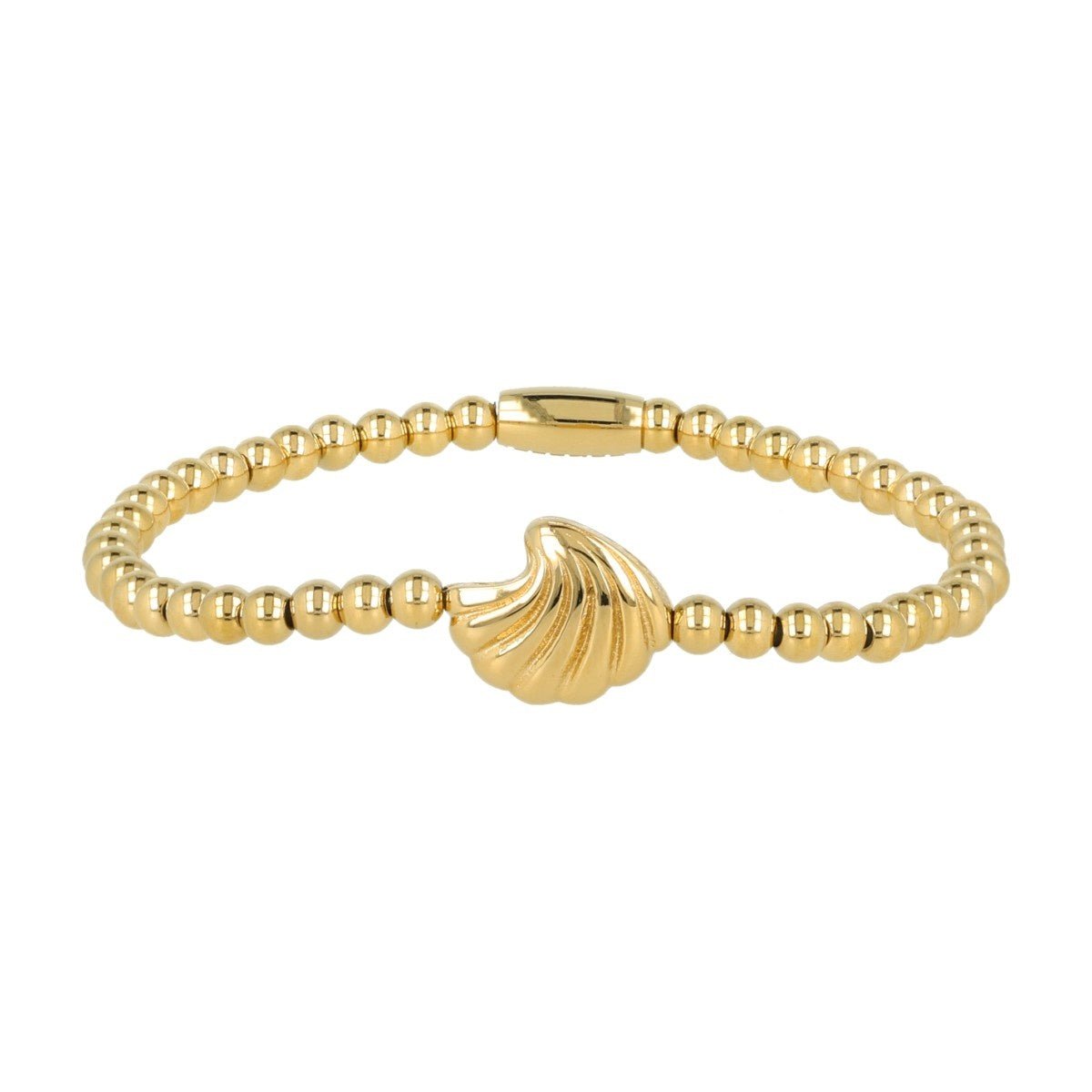 Gouden Armband met Schelp Bedel - Strandcharme - My Bendel
