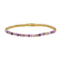 Gouden Armband met Lilac Quartz Edelstenen