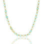 Gouden Lange Ketting met Amazonite Kralen