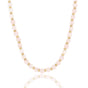 Gouden Ketting met Rose Quartz Kralen