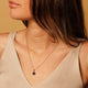 Gold Chain with Square Onyx Pendant