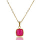 Ketting met Rose Stripe Agate hanger