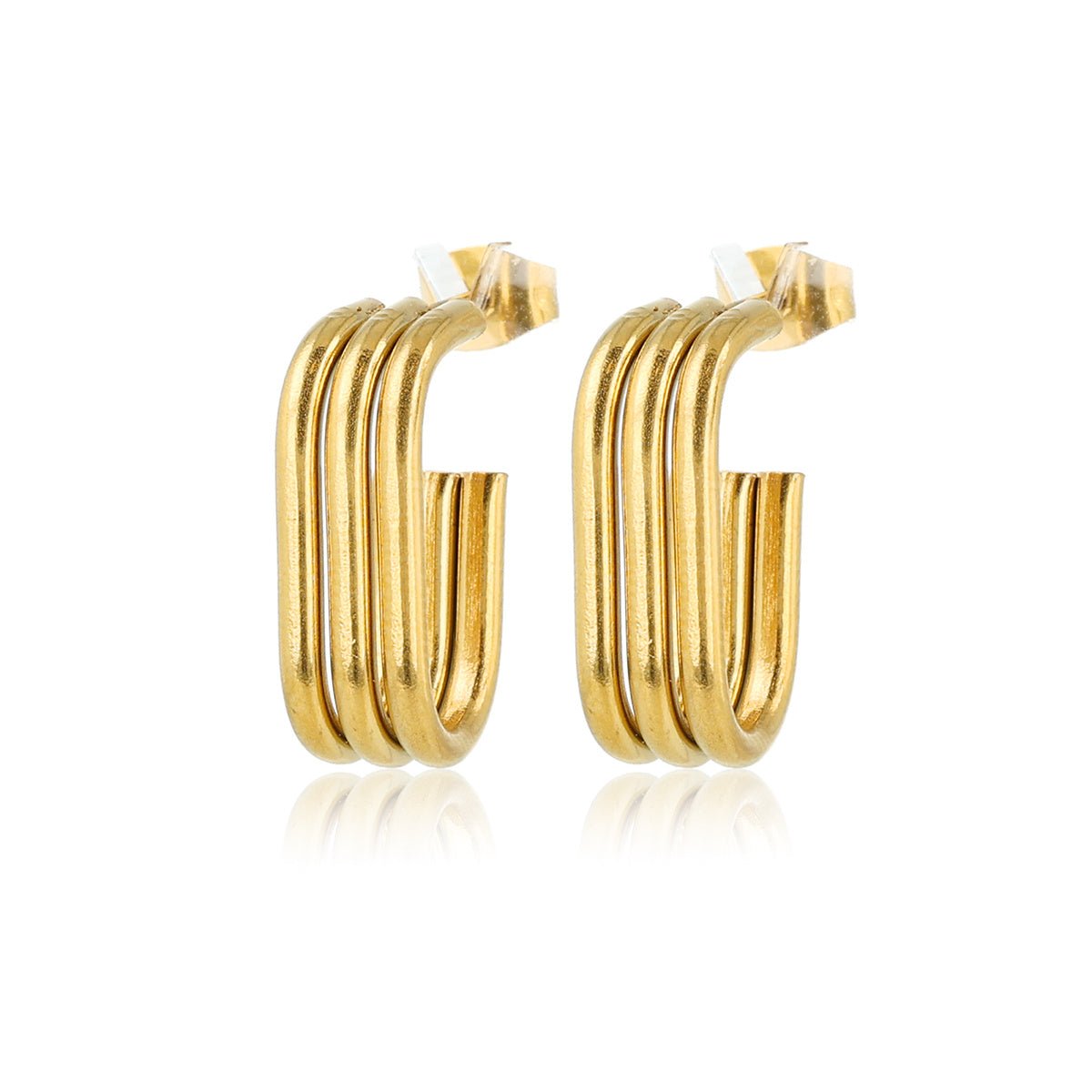 Subtiele Statement Oorbellen Goud - My Bendel - My Bendel