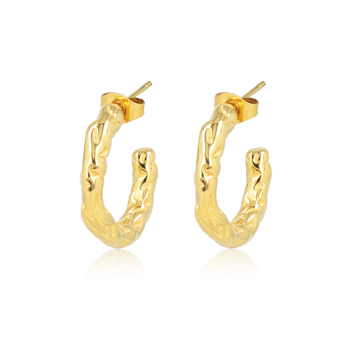 MB3667 - Stud earring with texture