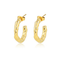 MB3667 - Stud earring with texture
