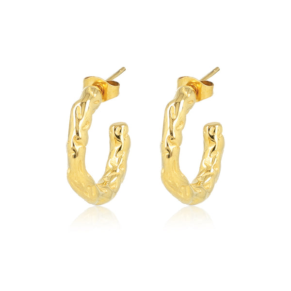MB3667 - Stud earring with texture