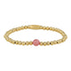 Gouden kralen armband met Berry Quartz - My Bendel