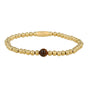 Elastische kralenarmband met Tiger Eye - My Bendel
