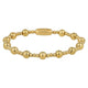 Gouden kralenarmband met speels effect - originele armband