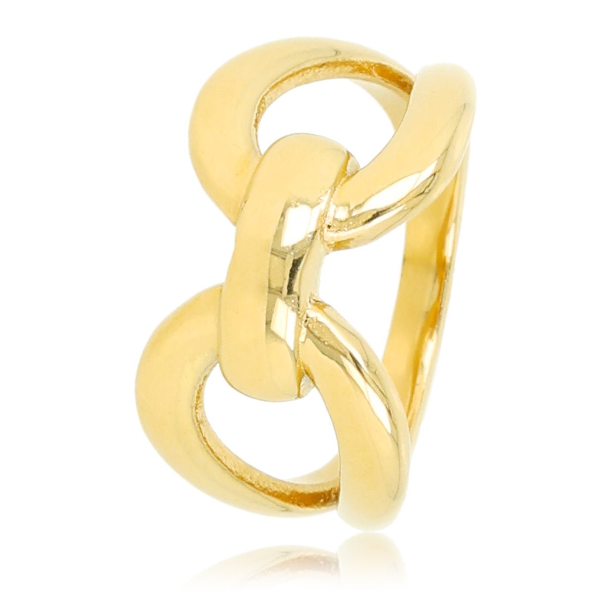Bold Elegance – Schakelring in Goudkleur - My Bendel
