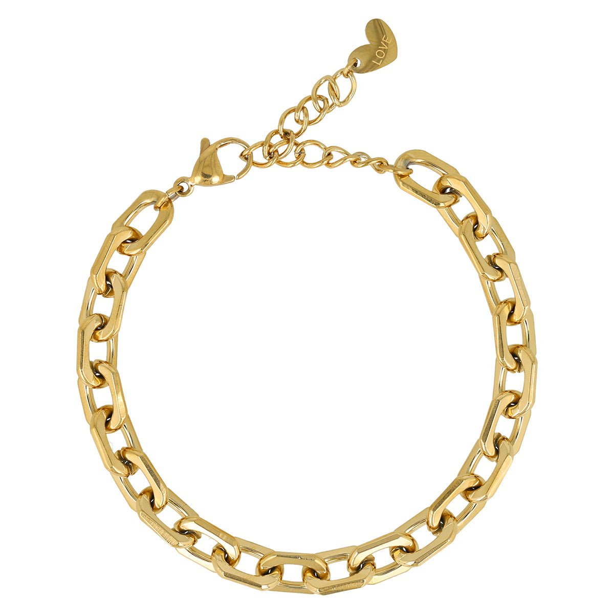 Schakelarmband goud, fijn detail, groots effect - My Bendel