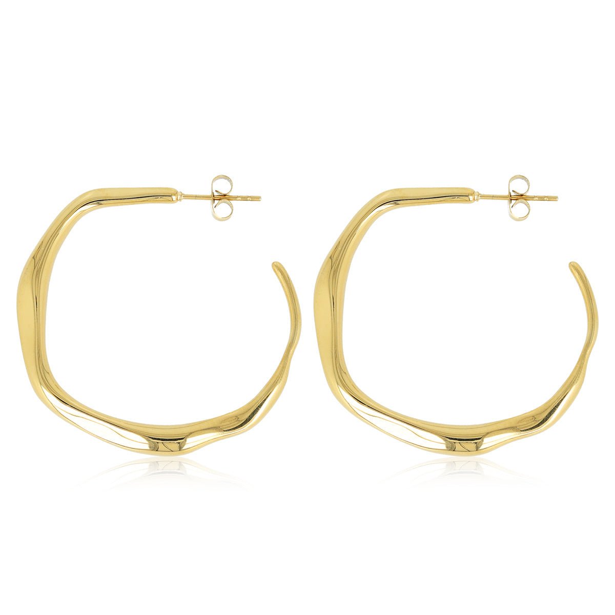 Gouden oorringen 40 mm - My Bendel - My Bendel