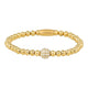 Gouden armband met zirkonia bol - My Bendel