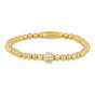 Gouden armband met zirkonia bol - My Bendel
