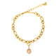 Bracelet with Rose Quartz - Birthstone October