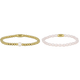 Roze Parel Armbanden Set - Liefde & Vriendschap