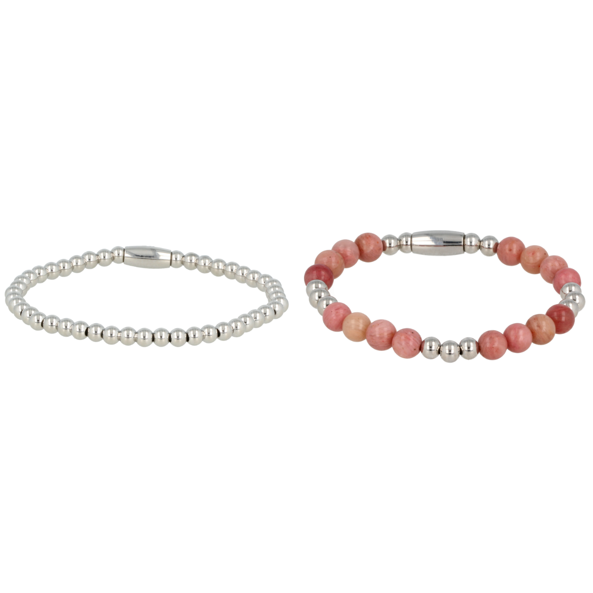 Rhodonite Bracelets Set - Emotional Balance Jewelry