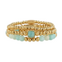 Amazonite Edelsteen Armbanden Set - Bescherming