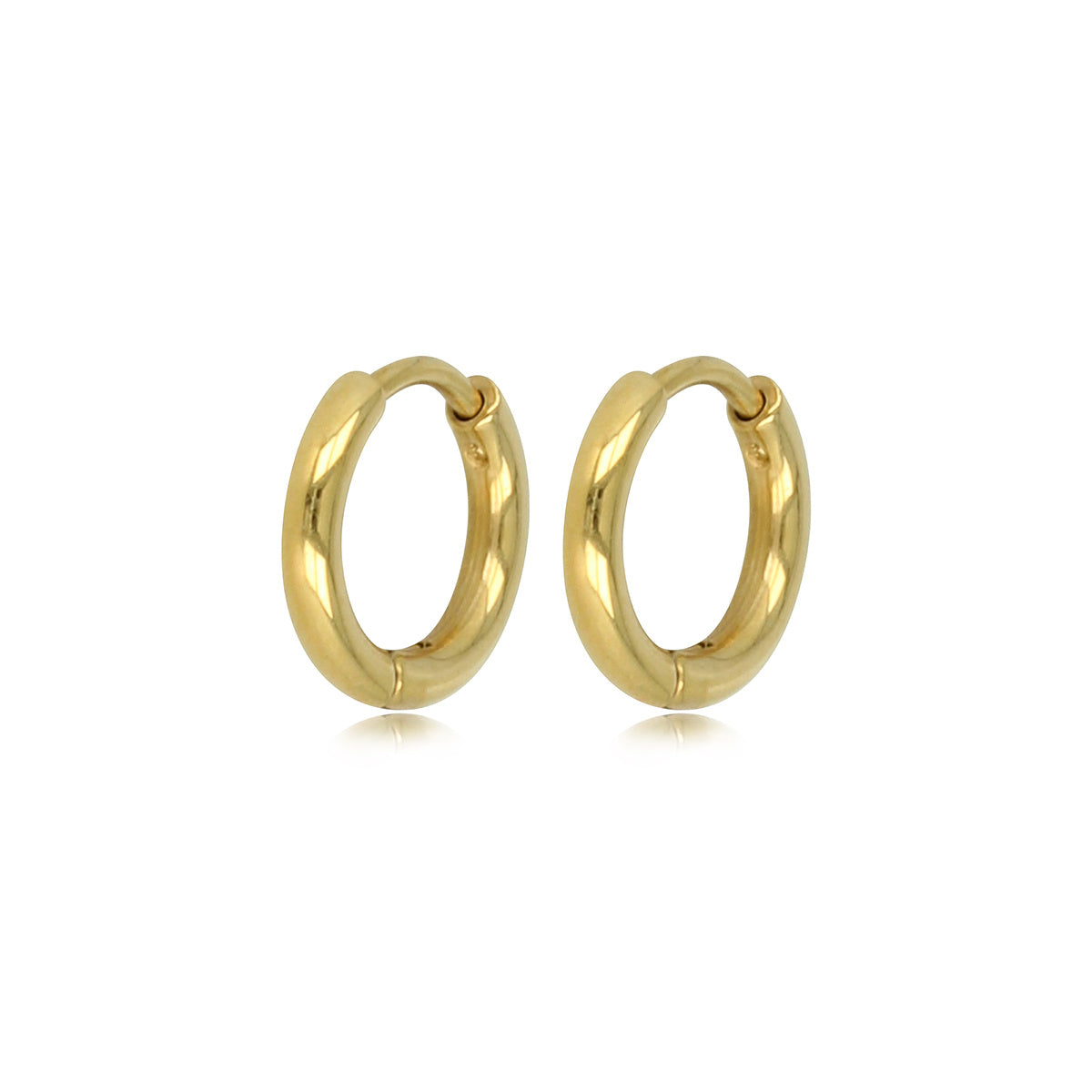Elegant Gold Earring 12mm: Timeless Beauty