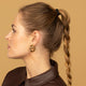 Stralende Gouden Hoepel Oorring 30x5 mm Elegantie