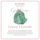 Gouden ring - groene Fluorite - zelfvertrouwen & focus