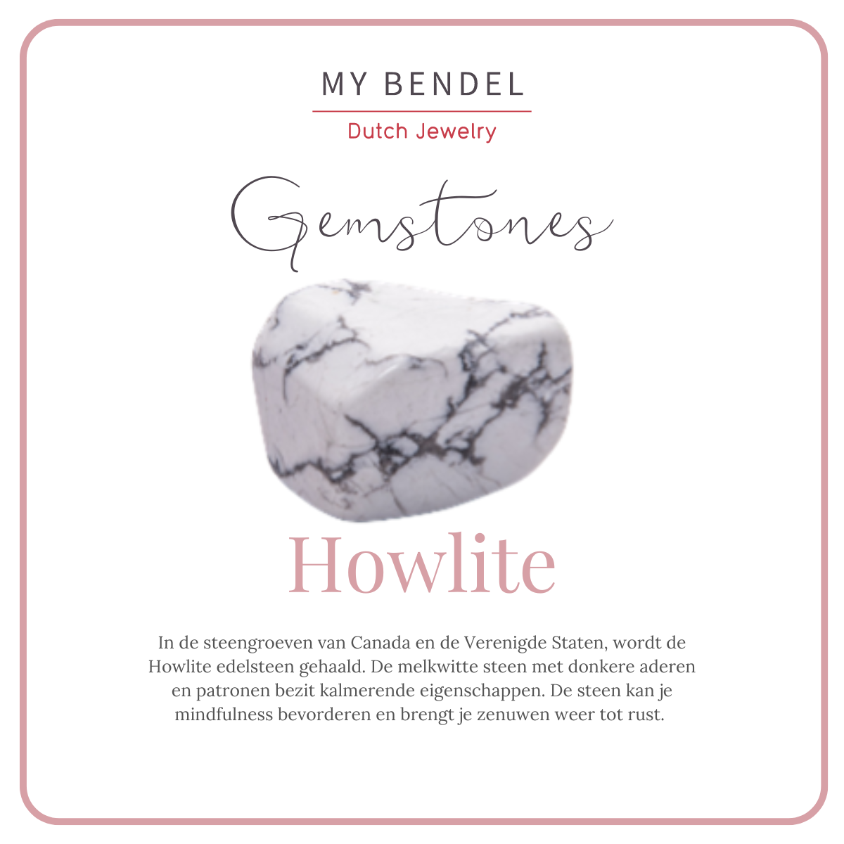 Howlite Edelsteen Armbanden Set - Kalmerend Effect