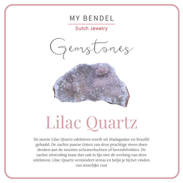 Gouden ring - Drie Lilac Quartz edelstenen - Tijdloze eyecatcher