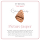 Klassieke Zilveren Oorring met Picture Jasper Hanger