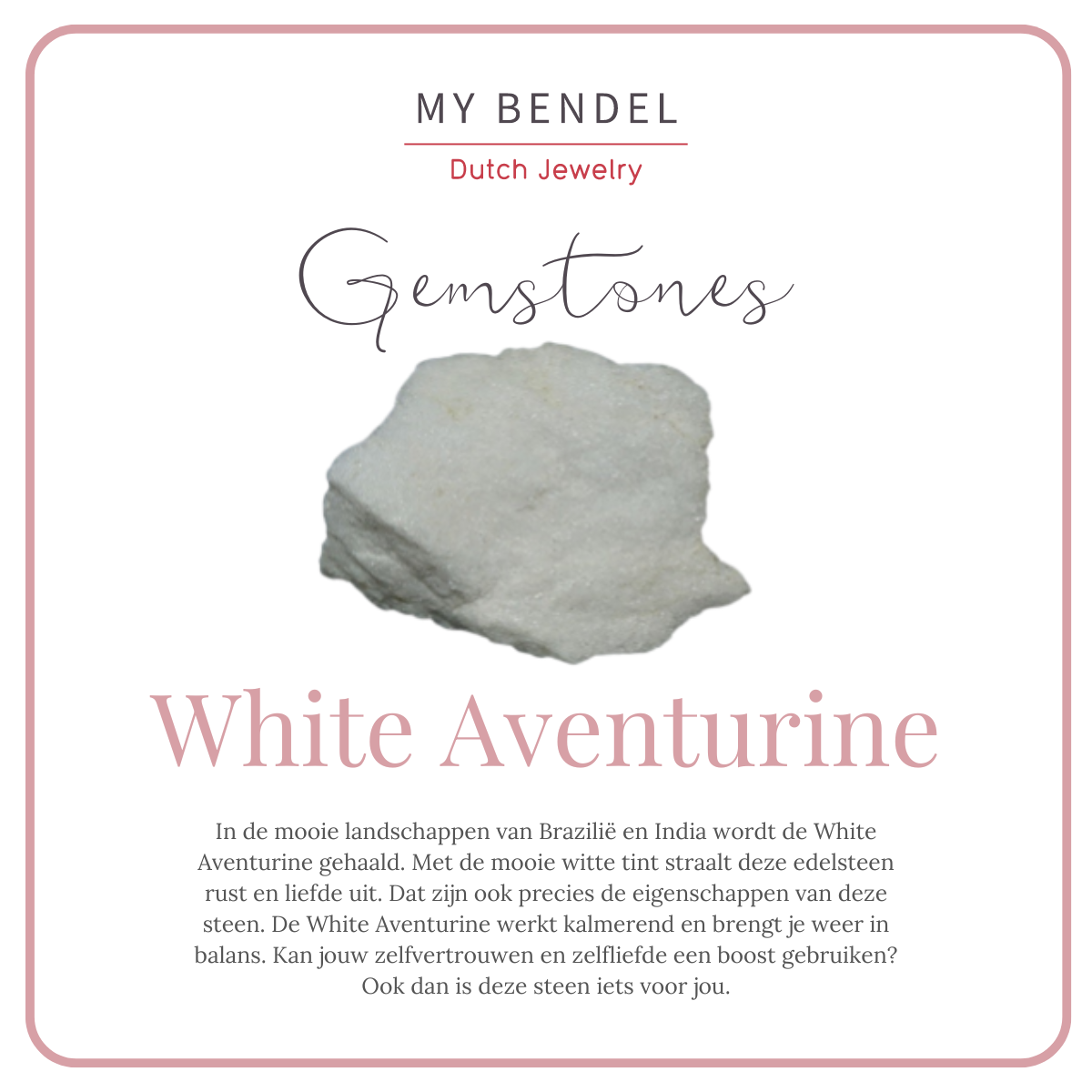 Elegante Gouden Oorbellen met White Aventurine 58mm
