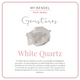 Vintage gouden ring - White Quartz - 14K goldplated