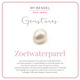 Elegante Zilveren Oorringen met Parelglans