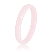 Keramieken ring roze 3mm - facet geslepen - hypoallergeen