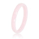 Keramieken ring roze 3mm - facet geslepen - hypoallergeen