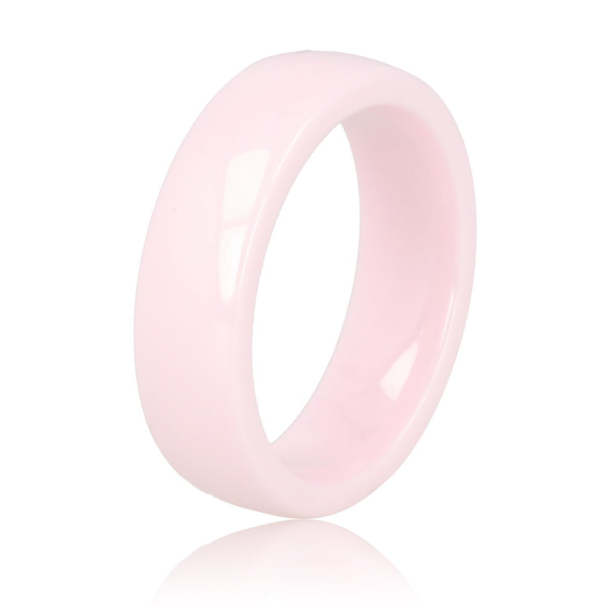 Roze keramieken ring - 6 mm - hypoallergeen en duurzaam - My Bendel