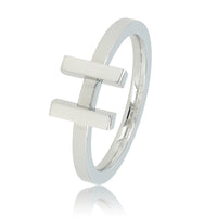 Unieke ring zilver - Damesring Stainless steel hypoallergeen