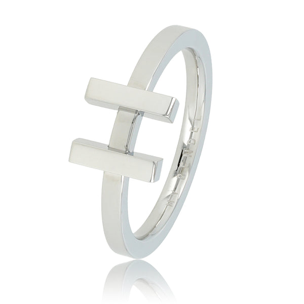 Unieke ring zilver - Damesring Stainless steel hypoallergeen