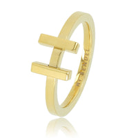 Sierlijke ring - goud - Stainless steel - combineerbaar