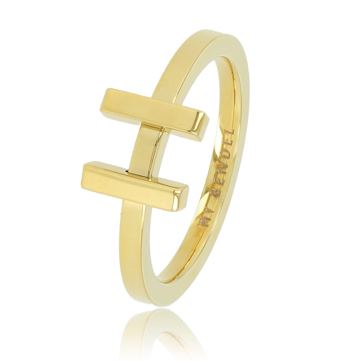 Sierlijke ring - goud - Stainless steel - combineerbaar - My Bendel