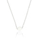 Zilveren Ketting met White Ceramic Bolletje