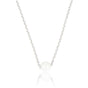 Zilveren Ketting met White Ceramic Bolletje