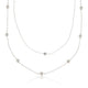 Double Silver Bead Necklace - stainless steel Stylish